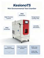 Mini-chambre environnementale haute et basse température avec protection IP65, pour bureau, température et humidité, 220V/380V