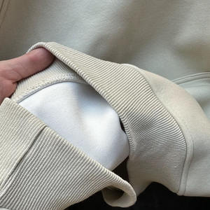 Sweats à capuche surdimensionnés épais en coton de haute qualité sans ficelle Logo personnalisé unisexe grande taille sweats à capuche pour hommes - Product Image 4