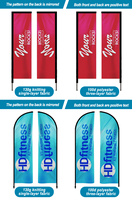 Drapeau de plage personnalisé plage volante extérieur plume drapeau support pour affaires Cigarettes publicité plume drapeau pôle Kit