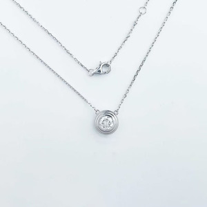 Collar con Colgante <span class=keywords><strong>de</strong></span> Diamante Cultivado en Laboratorio en Oro Blanco <span class=keywords><strong>de</strong></span> 18K para Mujer, Cadenas <span class=keywords><strong>de</strong></span> Moda, Joyería Fina, Delicados Colgantes <span class=keywords><strong>de</strong></span> Diamante - Product Image 1