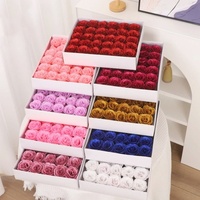 Aierflorist 200 Stück Handgefertigte Grenzüberschreitende Valentinstag Weihnachten Glitzer Goldpulver Kristallrose Blaue Fee Künstliche Blume