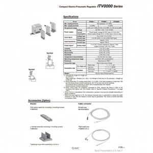 Regulador electroneumático compacto SMC Pneumatics Regulador de alta presión de - Product Image 1