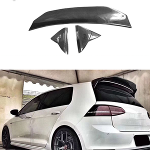 Accesorios Exteriores, Alerón Trasero de Fibra de Carbono de 3 Piezas Estilo <span class=keywords><strong>ASPE</strong></span> para Volkswagen Golf 7 7.5 2014-2020 - Product Image 1