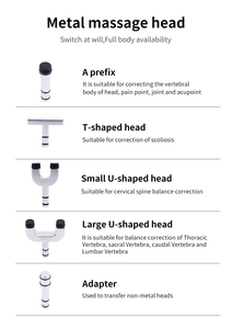 جهاز تنشيط الجسم الشوكي المحمول القابل للتعديل 1200N الرقبة بتقويم العمود الفقري مسدس تدليك - Product Image 3