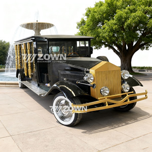 Carro Funebre Elettrico Premium a 4 Ruote Stile Vintage Retrò, <span class=keywords><strong>Auto</strong></span> Classica di Alta Qualità per Trasporto Salme, 2 Anni di Garanzia per Riti Cimiteriali - Product Image 1