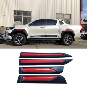 Embellecedor de puerta de coche, Panel de moldura de carrocería de puerta, Placa de protección de puerta, accesorios de carrocería para Toyota Hilux Revo Rocco 2021 - Product Image 5