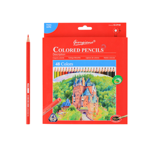 Juego de lápices artísticos a base de aceite Giorgione Wholesale de <span class=keywords><strong>48</strong></span> colores, núcleo de grafito de 3 mm de grosor, lápices de colores duraderos para suministros de dibujo - Product Image 1