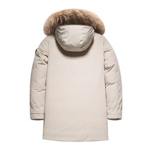 Chaqueta de invierno de plumón de pato para <span class=keywords><strong>mujer</strong></span>, Parka larga forrada de doble grosor con capucha, Abrigo acolchado de L-5XL - Product Image 2