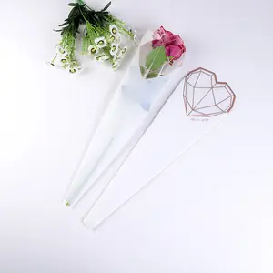 新鲜玫瑰oppp透明塑料Bopp包装袖子礼品载体鲜花包装袋情人节