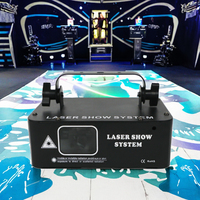 Projecteur de lampe laser à une tête avec animation DMX Lumières de faisceau de fête en couleur activées par le son pour la piste de danse de boîte de nuit