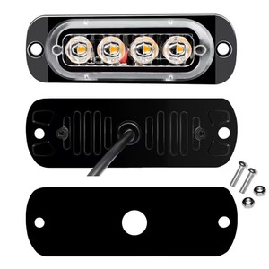 4 LED Camión Indicador lateral Luz de advertencia <span class=keywords><strong>Coche</strong></span> Remolque Avería Luces DE EMERGENCIA Lámpara estroboscópica LED Indicador de luz de señal lateral 12V - Product Image 2