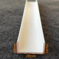 Profilé en U en PVC extrudé pour câbles électriques, durable, écologique, pour usage industriel et en supermarché, personnalisable