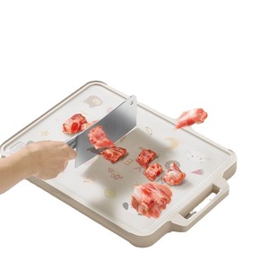 Tabla de Cortar de Doble Cara de Acero Inoxidable, Tabla de Cortar de Polipropileno Resistente - Product Image 1