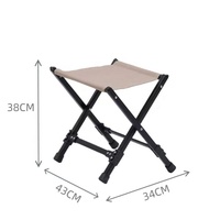 Tabouret de camping pliable portable en tissu Oxford 600D avec cadre en acier carbone, chaise d'extérieur à pliage rapide pour la pêche, la randonnée, le barbecue et les voyages