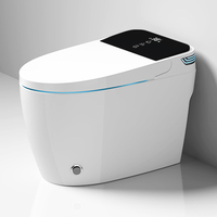 Articles sanitaires électriques au design moderne, cuvette de toilette intelligente monobloc en céramique, automatique et intelligente
