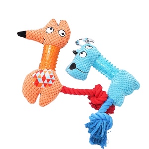 फैशन फ्रेंडली शैली पालतू इंटरैक्टिव खिलौना कुत्ता खिलौना tpr sounding कपास रस्सी काटने के प्रतिरोधी दांत पीपिल्ला राहत खिलौना - Product Image 2