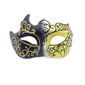 Topeng Pesta Halloween HLC RTS, Kostum Cosplay, Topeng <span class=keywords><strong>Prom</strong></span>, Topeng Pesta Topeng, Topeng Pria Venetian Glitter Setengah Wajah, Topeng Glitter - Product Image 5