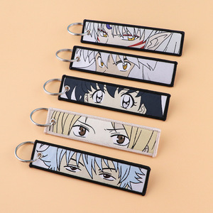 Llavero de tela con etiqueta tejida de <span class=keywords><strong>anime</strong></span> Inuyasha, llavero de tela Gintama, accesorio de oficina de <span class=keywords><strong>Soul</strong></span> <span class=keywords><strong>Eater</strong></span> - Product Image 4