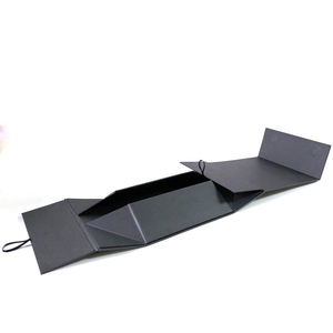 Customize Large Black Foldable Magnetic Closure Luxury Gift Cardboard Shipping Paper <b>Box</b> for Clothes Clothing T-Shirt Packaging - Product Image 2