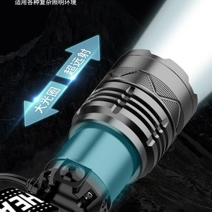 Lampe frontale LED rechargeable 5W 2400mAh, portée supérieure à 500M avec capteur de geste pour le camping, la pêche et le travail - Product Image 2