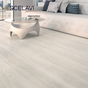 Carreaux de <span class=keywords><strong>parquet</strong></span> imperméables Revêtement de sol en PVC à texture de bois Plancher en plastique rigide commercial flottant à chevrons et clic - Product Image 4