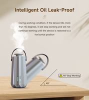 Diffuseur d'huiles essentielles intelligent portable 50 ml sans eau, alimenté par batterie, professionnel, pour aromathérapie, nébuliseur, machine à parfum d'ambiance