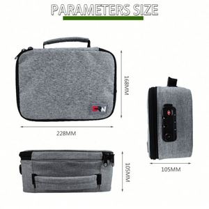 Bolsa a Prueba de Olores con Candado de Combinación, Estuche Organizador para Pipas de Tabaco, Caja de Seguridad para Medicamentos, Bolsa de Almacenamiento Inodora - Product Image 4