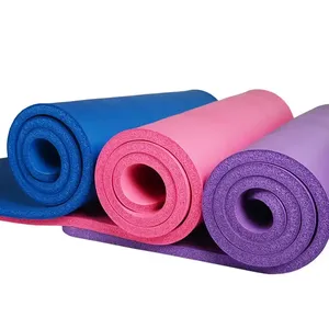 Thêm dày NBR Yoga Mat không trượt mật độ cao chống rách Pilates Thảm sinh thái bọt tập thể dục mat - Product Image 1