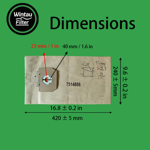 Bolsa de Papel Ecológica para Aspiradora, Repuesto para Taski <span class=keywords><strong>Bora</strong></span> 12, Uso en Automóviles y Autocaravanas, Filtración de Alta Eficiencia - Product Image 2