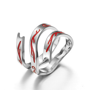 Shan Hai Jewelry, a national trend original brand, features Nezha, the Third Prince, and the Hun Tian Ling <b>titanium</b> steel <b>rings</b>/ - Product Image 1