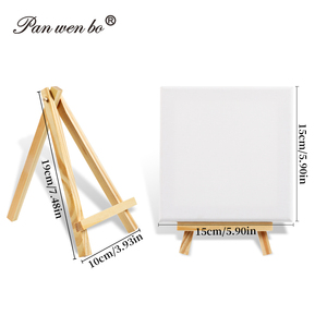 Set di 24 <span class=keywords><strong>Tele</strong></span> <span class=keywords><strong>per</strong></span> <span class=keywords><strong>Pittura</strong></span> 6x6 Pollici, Kit con Mini Cavalletto, <span class=keywords><strong>Tele</strong></span> Piccole <span class=keywords><strong>per</strong></span> <span class=keywords><strong>Pittura</strong></span> Acrilica, a <span class=keywords><strong>Olio</strong></span> e Acquerello <span class=keywords><strong>per</strong></span> Adulti - Product Image 3