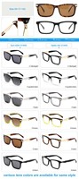 G4-31445 Lunettes de soleil en acétate polarisées à la mode Offre Spéciale Lunettes de soleil rectangulaires pour hommes Lentilles optiques remplaçables