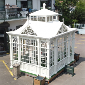 Gazebo de Hierro Forjado Decorativo para Jardín Exterior, Construcción de <span class=keywords><strong>Orangerie</strong></span> Grande en Venta - Product Image 4