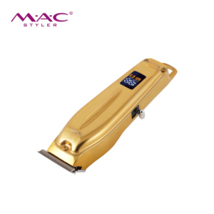 Cortadora de Cabello Inalámbrica Profesional MAC, Cuchilla Dorada sin Superposición, Pantalla LCD, Recargable, para Barbería y Uso Doméstico - Product Image 3