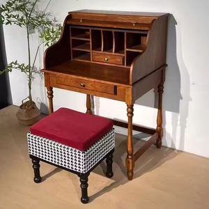 Luxury Modern Standing Makeup Vanity Dresser Set Solid Wood <strong>Dressing</strong> <strong>Table</strong> Desk <strong>Assembled</strong> Adjustable Organ Drawer Storage - Product Image 4