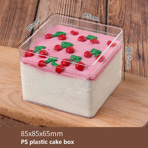 Boîte à gâteaux en plastique PET transparente pour pâtisserie boulangerie Sushi recyclable pour boîte à biscuits emballage de croustilles de pommes de terre - Product Image 5
