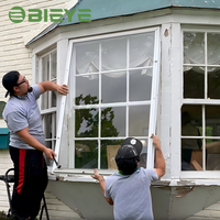 Ventanas de Aluminio con Doble Acristalamiento Templado y Diseño de Resistencia para Jardín, Ventanas Panorámicas para Casa, Ventanas de Baía y Ventanas Arqueadas