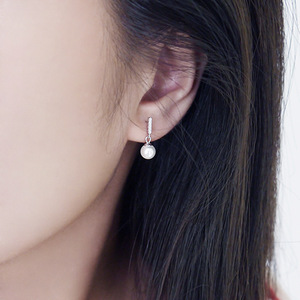<span class=keywords><strong>Orecchini</strong></span> a Perno con <span class=keywords><strong>Perle</strong></span> in <span class=keywords><strong>Argento</strong></span> Sterling 925 per Donne e Ragazze, Gioielli alla Moda 2021 - Product Image 2