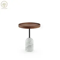 Meubles mignons de beauté Promotion spéciale Table basse ronde en bois avec dessus en bois