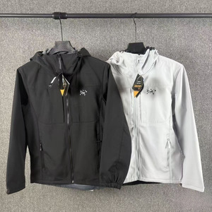 Chaqueta Casual con Capucha para <span class=keywords><strong>Hombre</strong></span>, de Corduroy, para <span class=keywords><strong>Primavera</strong></span>/Otoño, Delgada, con Forro Polar, Resistente al Viento e Impermeable, de Cierre Sencillo, para Deportes al Aire Libre - Product Image 1