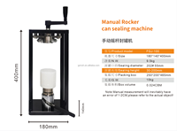 Machine de scellage manuelle pour bouteilles en plastique PET, scelleuse pour boissons, sodas, thé aux bulles, canettes en aluminium, machine de capsulage de boîtes de conserve