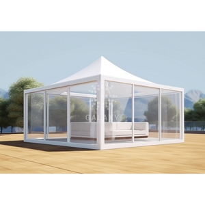 Resistente al fuoco resistente al fuoco singolo tubo alto picco tende Gazebo 5x5 - Product Image 2