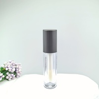 Conteneur de rouge à lèvres transparent de haute qualité avec logo personnalisé, nouveau, coloré, avec bouchon à vis, tube de gloss à lèvres, flacon de 4,6 ml