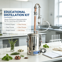 Appareil de distillation de fleurs pour hydrolat de menthe, petit modèle en acier inoxydable pour usage domestique et bricolage d'aromathérapie