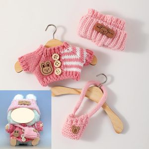 Ensemble de vêtements de poupée Kawaii Chic de 17cm jouet de dessin animé mignon avec matériau en verre et accessoires pour poupées E de style 17cm - Product Image 5