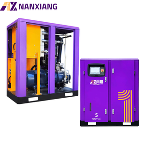 เครื่องอัดอากาศแบบสกรูโรตารี่สำหรับงานหนักอุตสาหกรรม 7-13 บาร์ 7.5-110 กิโลวัตต์ 741 ลูกบาศก์ฟุตต่อนาที พร้อมหัวอัดอากาศ GHH ประหยัดพลังงาน HH-RAND นำเข้าจากต่างประเทศ - Product Image 1
