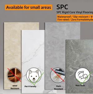 Inventaire Multitailles Antidérapant Résistant Rayures Aspect Pierre Vinyle Luxe SPC Sol Stratifié LVT Panneaux Mur - Product Image 1