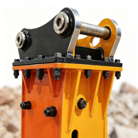 Marteau brise-roche hydraulique personnalisable 13 tonnes 20 tonnes, accessoire d'excavatrice pour le brisage de pierres et les travaux de démolition