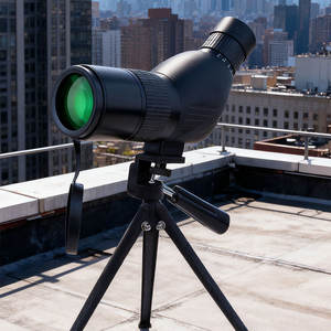 Cannocchiale da Puntamento 20-60x con <span class=keywords><strong>Obiettivo</strong></span> da 50mm, Campo Visivo 22-49m, Design Dritto con Supporto per Telefono per Poligono di Tiro - Product Image 3