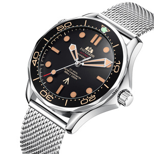<span class=keywords><strong>Orologi</strong></span> <span class=keywords><strong>da</strong></span> <span class=keywords><strong>Polso</strong></span> PAULAEIS Classici e Semplici in Acciaio Inossidabile con Lancette Luminose, <span class=keywords><strong>Orologi</strong></span> Meccanici Automatici <span class=keywords><strong>da</strong></span> <span class=keywords><strong>Uomo</strong></span> di Marca alla Moda - Product Image 2